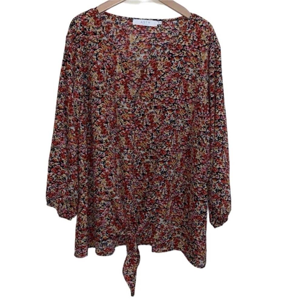 ASTR The Label Floral Print Boho Top